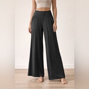 Aerie OFFLINE Gray High Waisted Wide Leg Pants Small